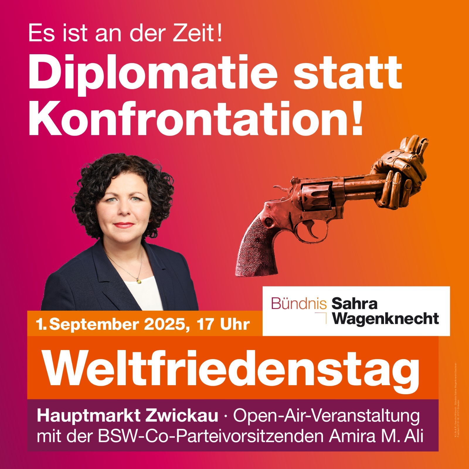 Einladung zur Kundgebung zum Weltfriedenstag